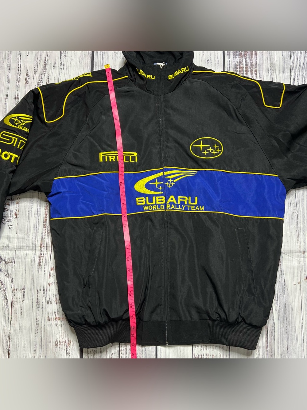 Jackets 4 Racing Subaru Black & Blue Racing Puff Jacket - Picture 13 of 16